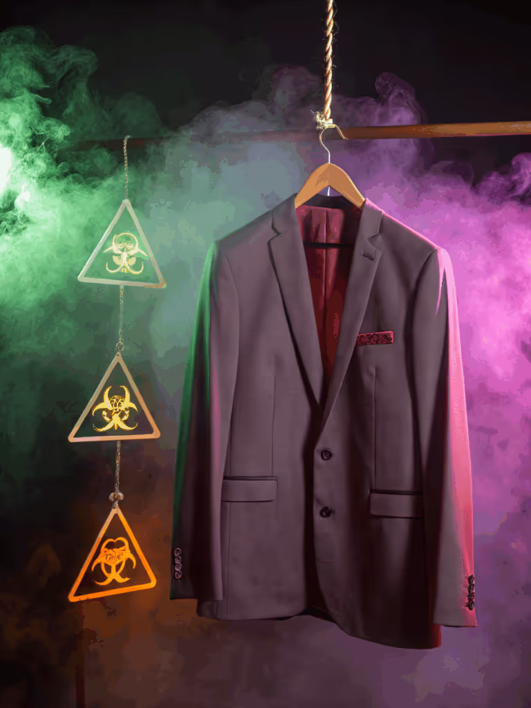 a-elegant-business-suit-on-a-vintage-wooden-hanger