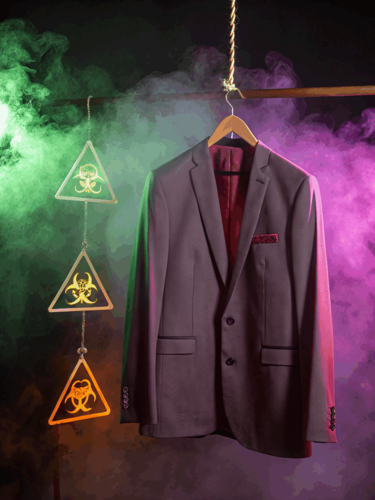 a-elegant-business-suit-on-a-vintage-wooden-hanger