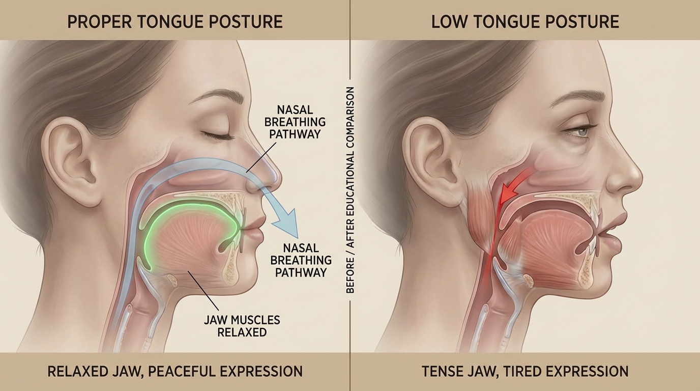 tongue posture reshapes face