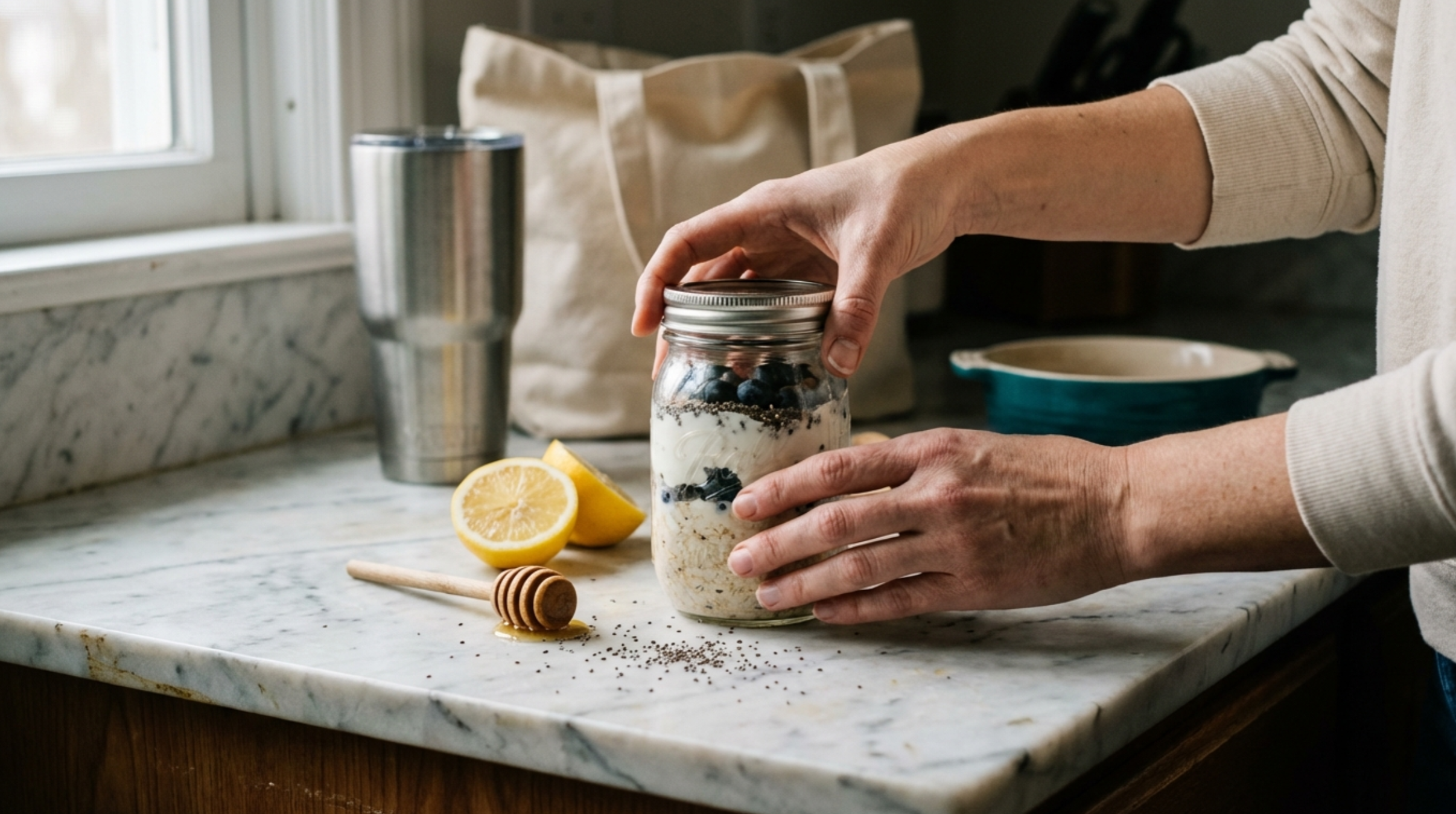 healthy breakfast on the go