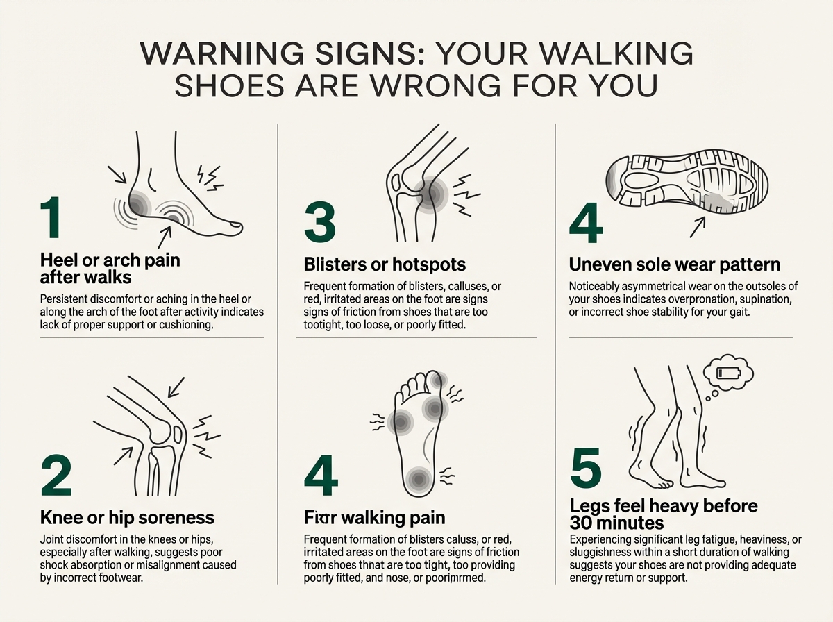Five warning signs your walking shoes are wrong for you