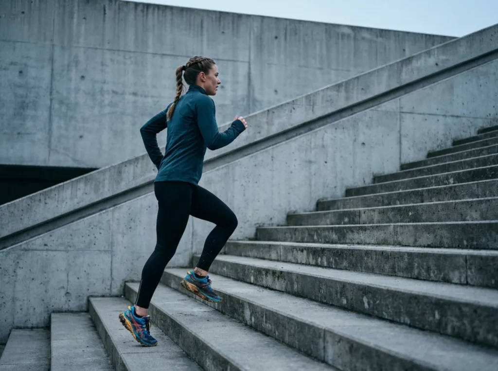 women running vigorous exercise