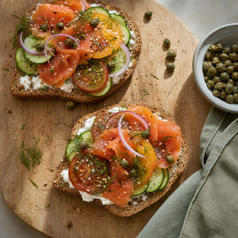 smoked salmon toast