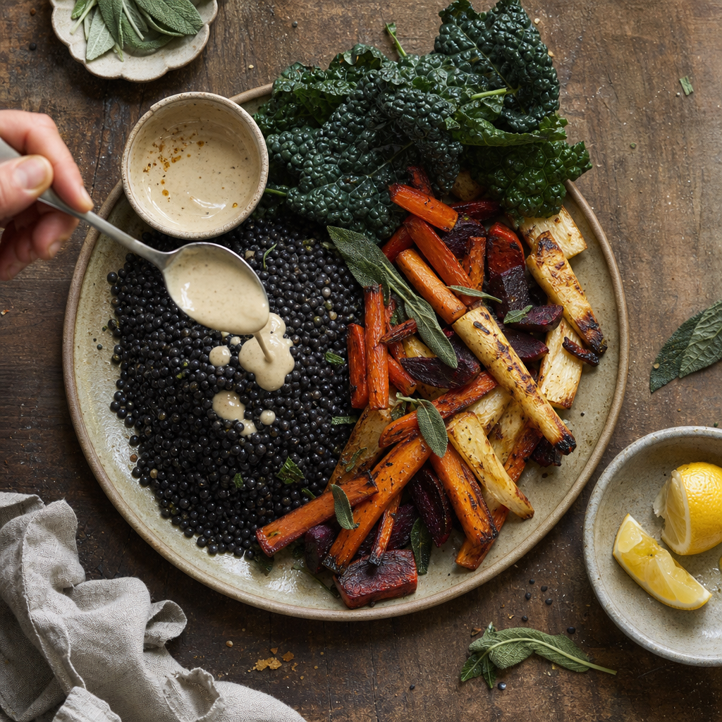 high protein lentil dinner
