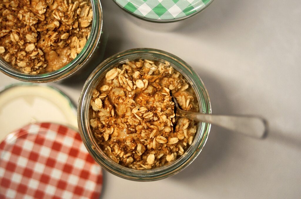 high-fiber overnight oats